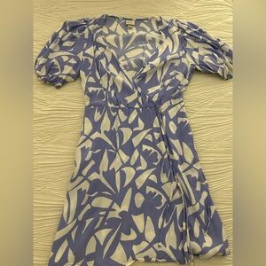 a new day Blue and Cream Floral Dress